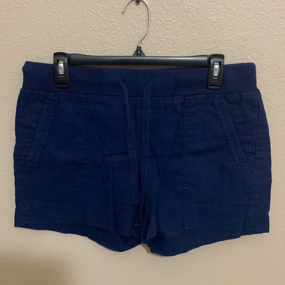 Linen blue shorts gently worn - Picture 1 of 3